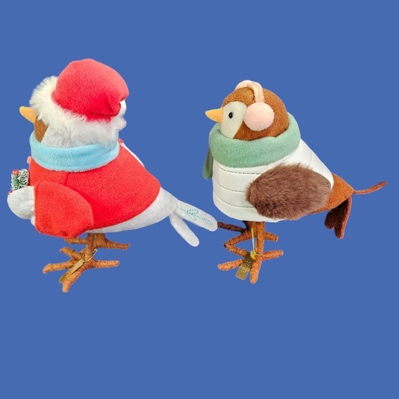 Spritz Crinkle and Wafer Featherly Friends Xmas and Winter Bird Felt Fabric 2023 - Picture 2 of 8